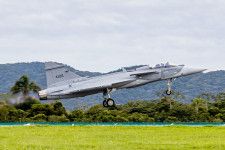 ブラジルではF-39Eと呼ばれる最新タイプの「グリペンE」（画像：サーブ・ブラジル）。