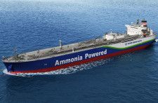 アンモニア燃料アンモニア輸送船のイメージ（画像：日本郵船）。