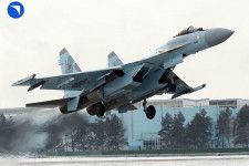 2023年末に生産されロシア空軍に追加納入されたSu-35S（画像：UAC）。