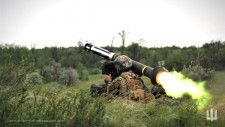 ウクライナ国防軍兵士による「ジャベリン」ミサイルの射撃の様子（画像：ウクライナ国防省）。