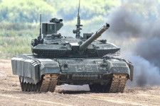 ロシア軍の新鋭戦車T-90M（画像：ロシア国防省）。