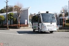 東急バスの小型モビリティ（大藤碩哉撮影）。