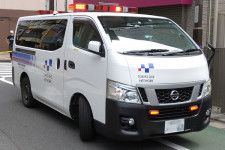 東京ガスの緊急車両（斎藤雅道撮影）。