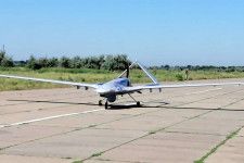 ウクライナ軍が運用する代表的な無人機のひとつであるバイラクタルTB2。なお、今回の攻撃に使用された機体ではない（画像：ウクライナ国防省）。
