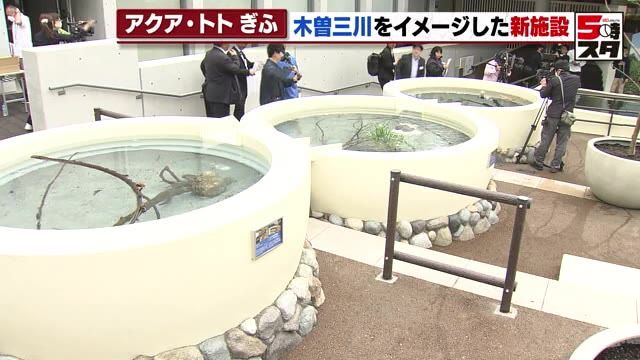 木曽三川にすむ魚にえさをあげて観察できる新施設　開館20周年の水族館「アクア・トト　ぎふ」