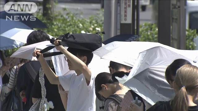 猛暑続く 6月中旬としては記録的高温も 熱中症に警戒