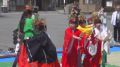 山梨県市川三郷町で伝統の稚児の舞を披露