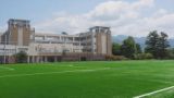 日川高校グラウンド人工芝生化へ　同窓会が5000万円を寄付