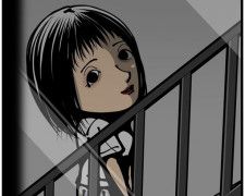 【ホラー漫画】隣のアパートの外階段に居座る女性… 出来心で動画を回すとそこには？背筋がゾッとする恐怖体験を作者に聞いた