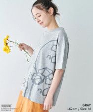 「SNOOPYTシャツ(ビッグプリント)」(2189円)カラー：杢グレー