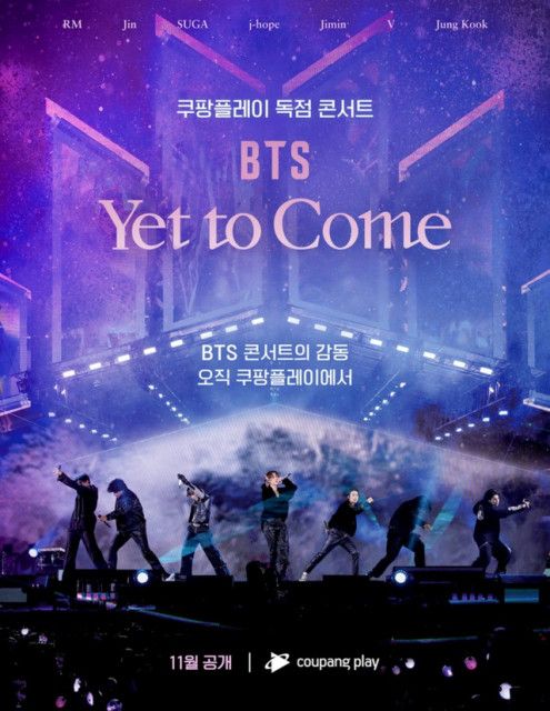 BTS（防弾少年団）」釜山コンサートの実況「BTS: Yet to Come」、11月