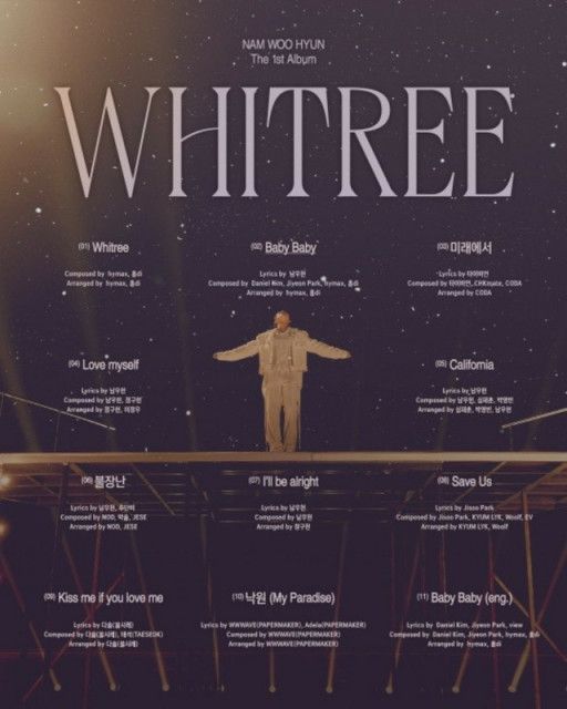 ナム・ウヒョン（INFINITE)、1stソロフルアルバム「WHITREE」の