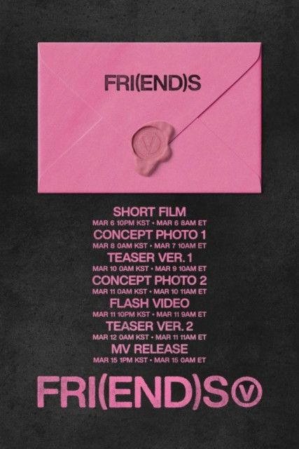 「BTS」V、デジタルシングル「FRI(END)S」のプロモーションスケジュール公開