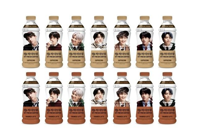 BTS x Hot Cold Brew Coffee Bottle RM V Suga Jungkook J-Hope