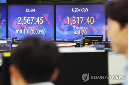 韓国総合株価指数が反発　０．１６％高