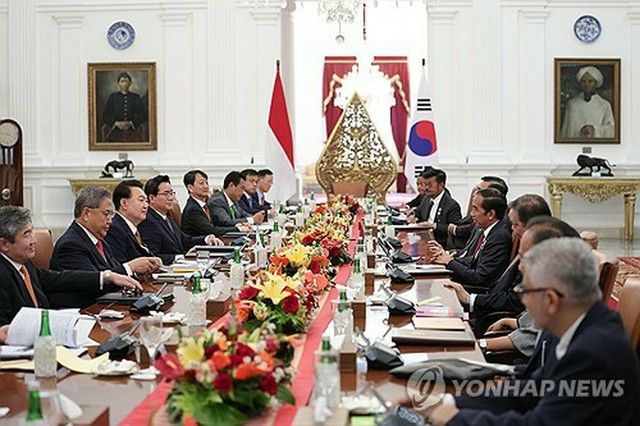 韓国・インドネシア首脳会談　ＥＶ・電池や防衛産業で協力強化へ