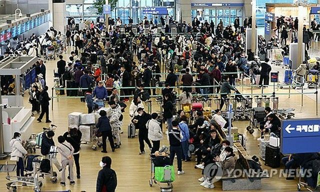 韓国航空会社の１〜３月期旅客数２２５４万人　１９年の９６％に回復