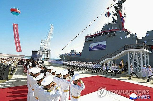 北朝鮮 駆逐艦の復旧終え再び進水式=米朝対話拒否の意思も