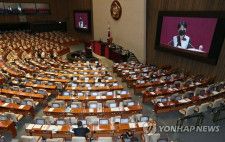 韓国国会　野党が労働組合法・放送３法改正案の強行採決へ
