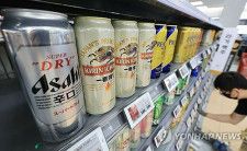 ソウル市内の大型スーパーで販売されている日本ビール（資料写真）＝（聯合ニュース）