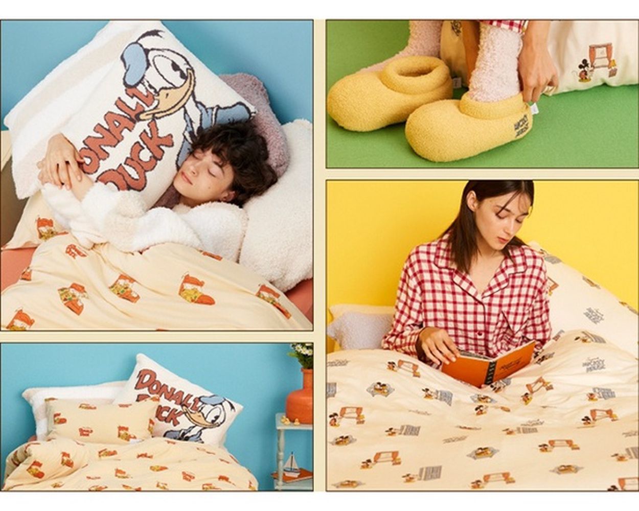 ジェラピケの寝具ラインから「ミッキー&ドナルド」コレクションが発売