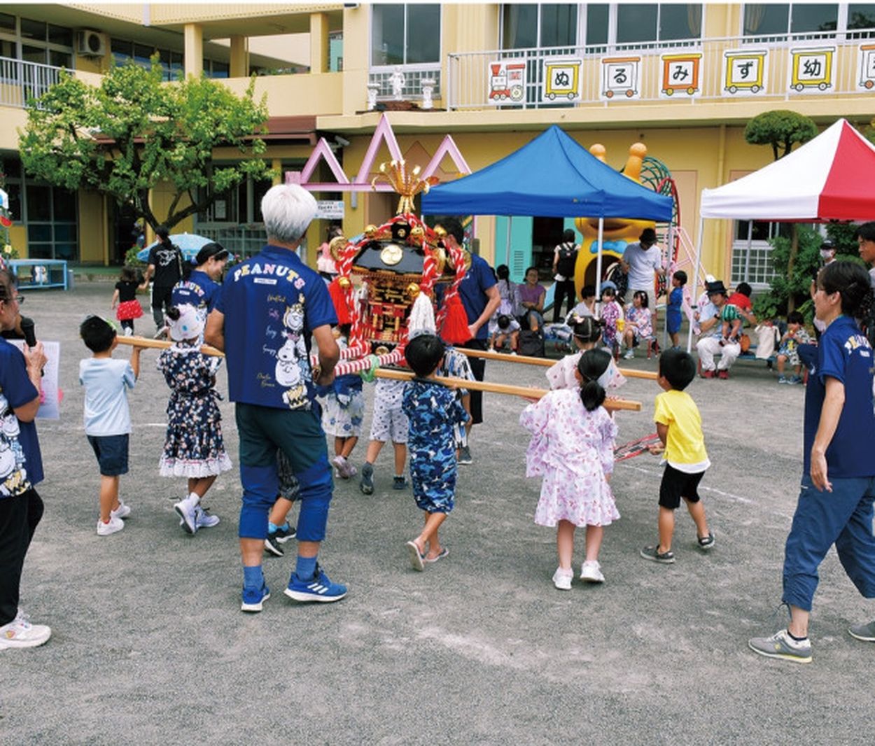 ぬるみず幼稚園で夏祭り 子ども神輿の披露も〈厚木市・愛川町・清川村〉(タウンニュース) - goo ニュース