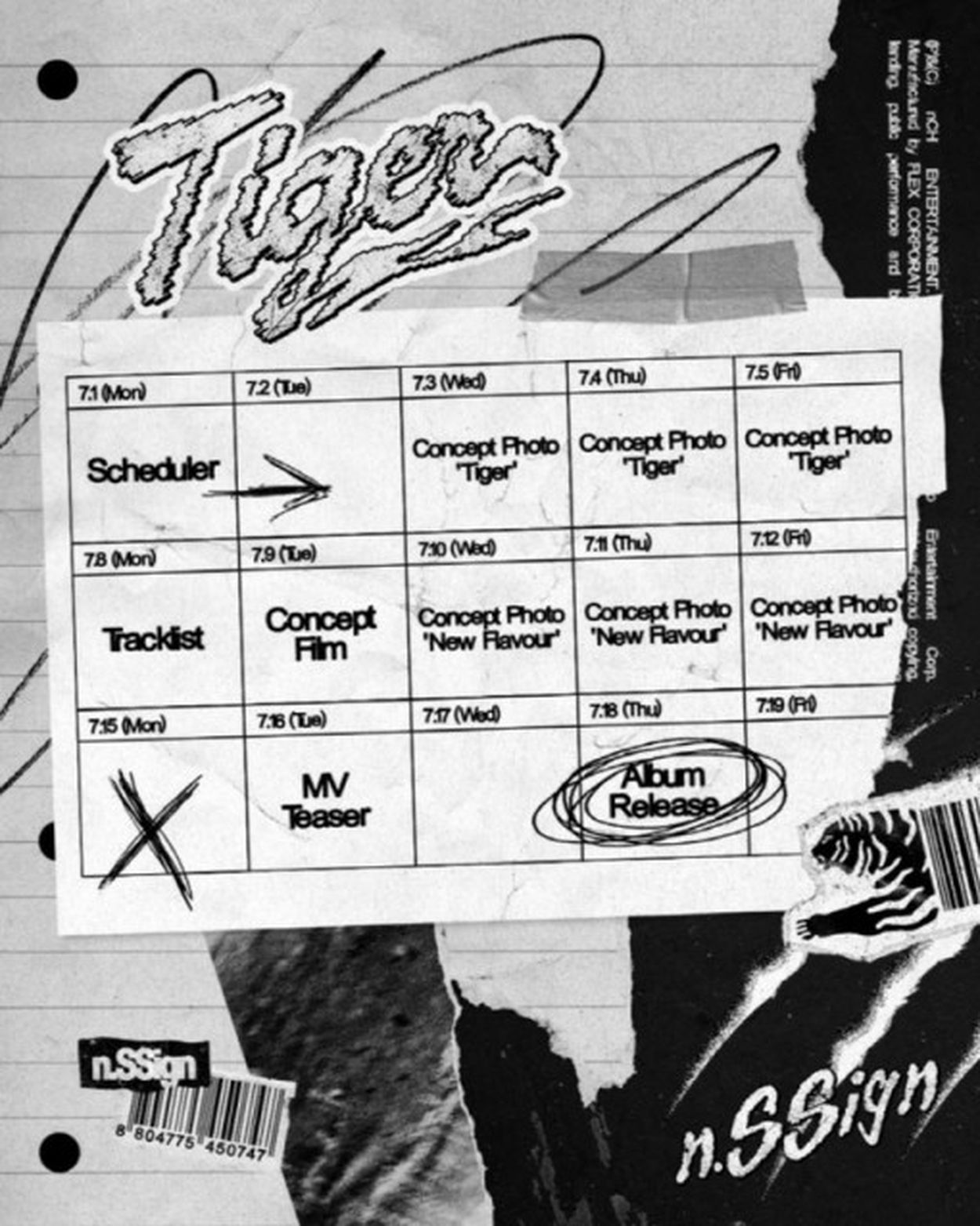 n.SSignロレンスTiger封入トレカ せわしなく