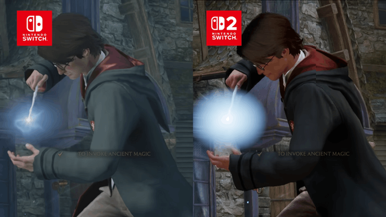 ホグワーツ・レガシー』スイッチ2版とスイッチ版の比較動画