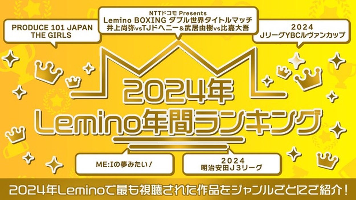 Lemino年間ランキング総合1位は井上尚弥選手＆武居由樹選手の