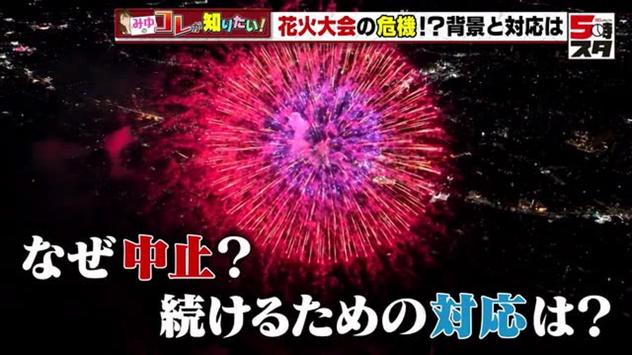 相次ぐ花火大会の中止 花火の価格や運営費の高騰が深刻 打開策は「有料席の導入」(愛知のニュース（テレビ愛知）) - goo ニュース