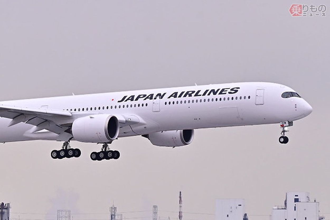 来たぞ！ JALの次世代機「エアバスA350-1000」初号機が羽田に到着 旅客 
