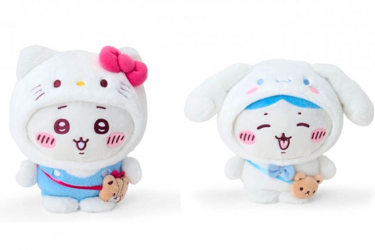 sanrio ちいかわ×シナモロール ぬいぐるみ（ハチワレ
