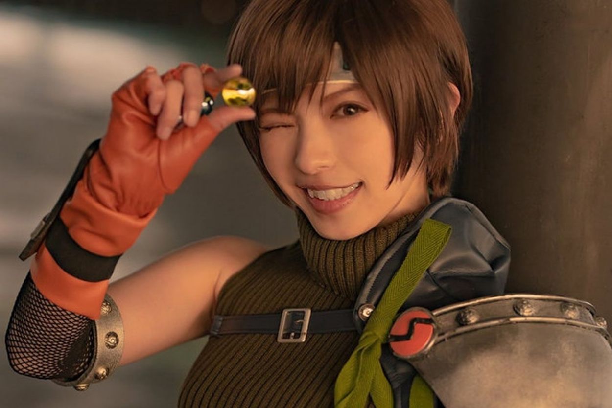 コスプレ】『FF7』ユフィのピュアな笑顔と健康的なスタイルに