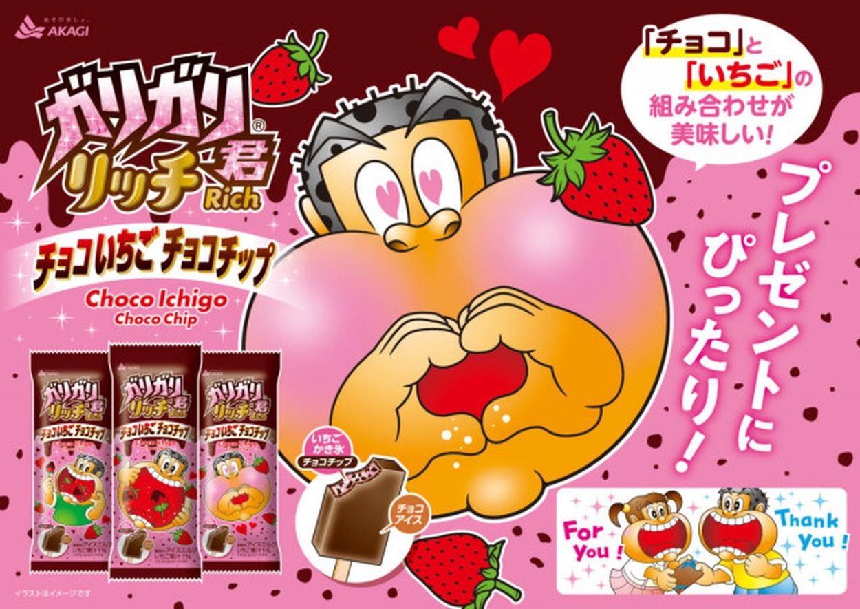 ガリガリ君リッチ」チョコいちごチョコチップ新発売 “パリパリ