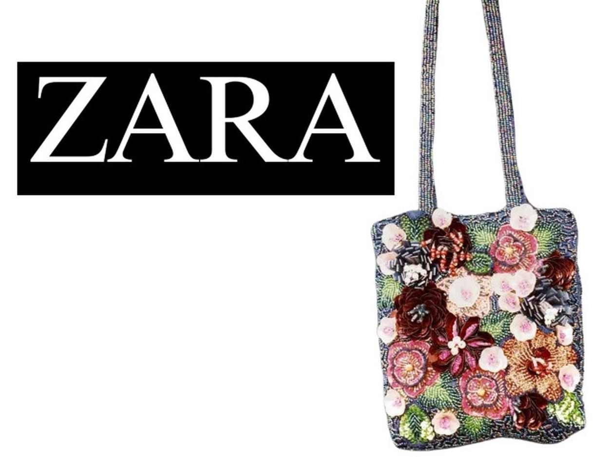 ZARA ☆ ザラ 苺 巾着バック プレミア付き ビーズバック 激レア
