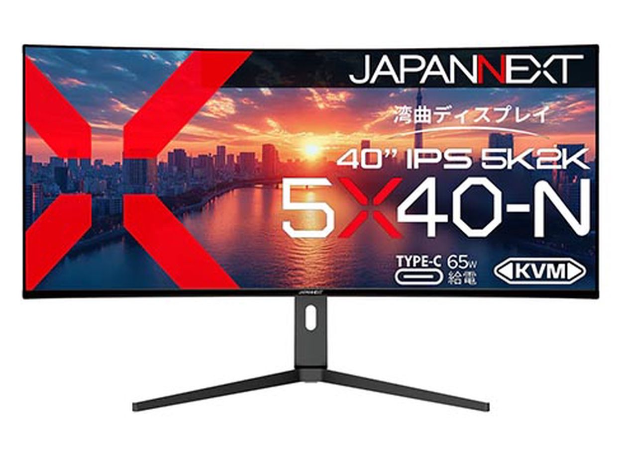 JAPANNEXT、21：9表示に対応した40型ウルトラワイド湾曲
