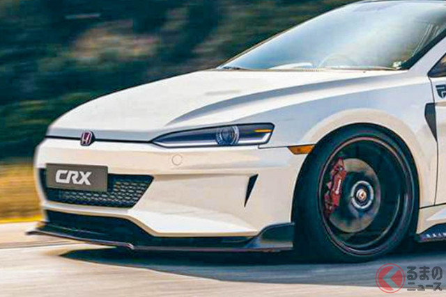 26年ぶり復活に!? ホンダ「新型CR-X!?」がめちゃ速そう! 新時代のデザインまとった「ライトウェイトスポーツ」現代版予想CGがスゴイ