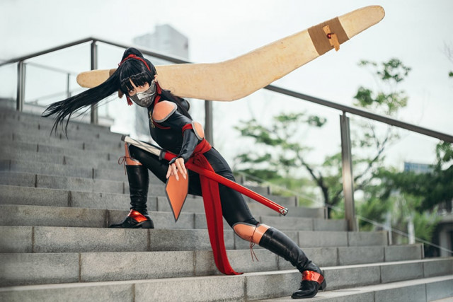 コスプレ】『犬夜叉』珊瑚のコスプレがクオリティー高すぎ！ 飛来骨がどこまでも飛んでいきそう(マグミクス) - goo ニュース