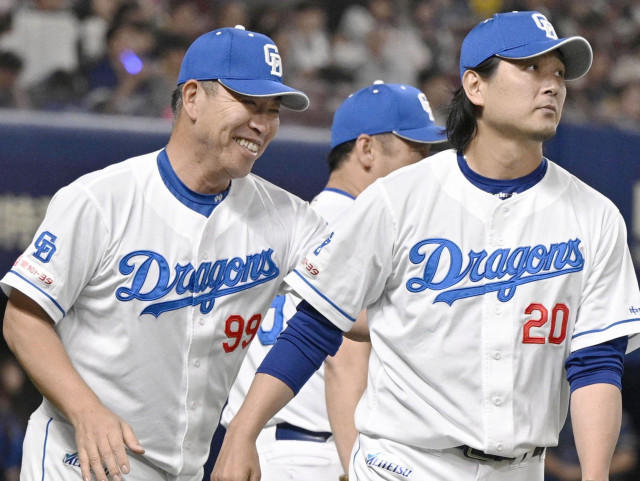 M-L】井上一樹 黄金期 ビジター ユニフォーム 中日ドラゴンズ