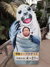妻・大島美幸と水族館デートに出かけた鈴木おさむ パネルに顔ハメした大島はあの大物俳優にそっくり！？