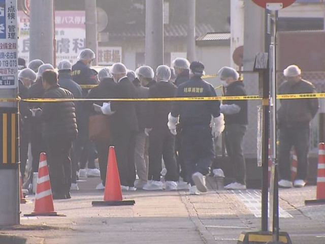 現場付近で血のついた刃物発見 岐阜