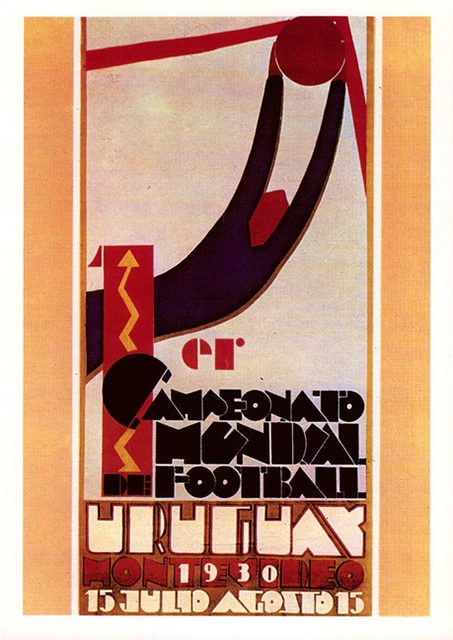 １９３０年ウルグアイ大会のポスター（共同）